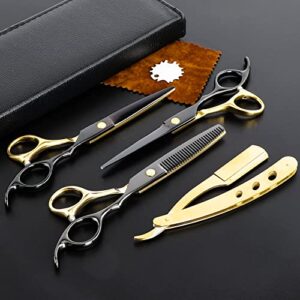 Black Gold Hairdressing Scissors Set: Elevate Your Style