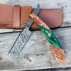 Handmade Damascus Steel Straight Razor Gift