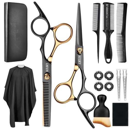 15-Piece Professional Hairdressing Scissors and Shears Kit